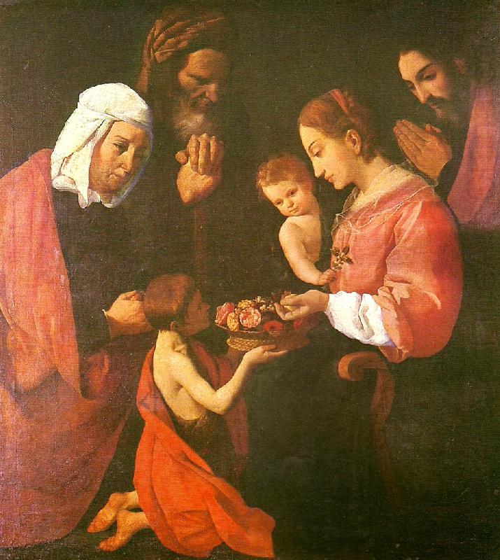 the holy family, st. joaquim and st., Francisco de Zurbaran